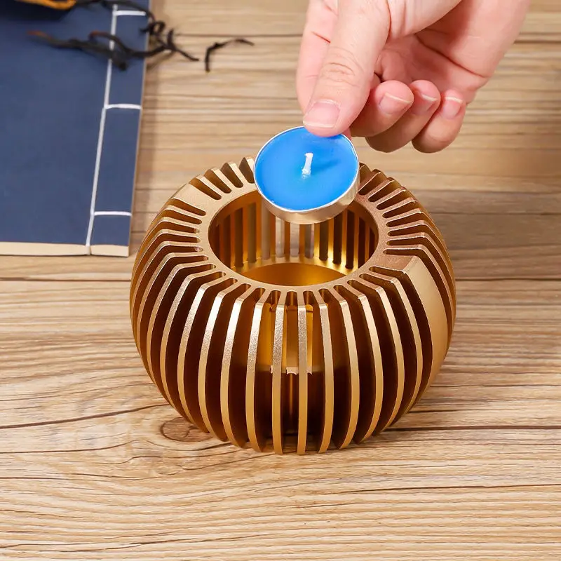 Aluminum Alloy Teapot Warmer Coffee Warmer for Desk Cup Heater Candle Heater Stove for Heating Coffee Tea Water Milk and Cocoa