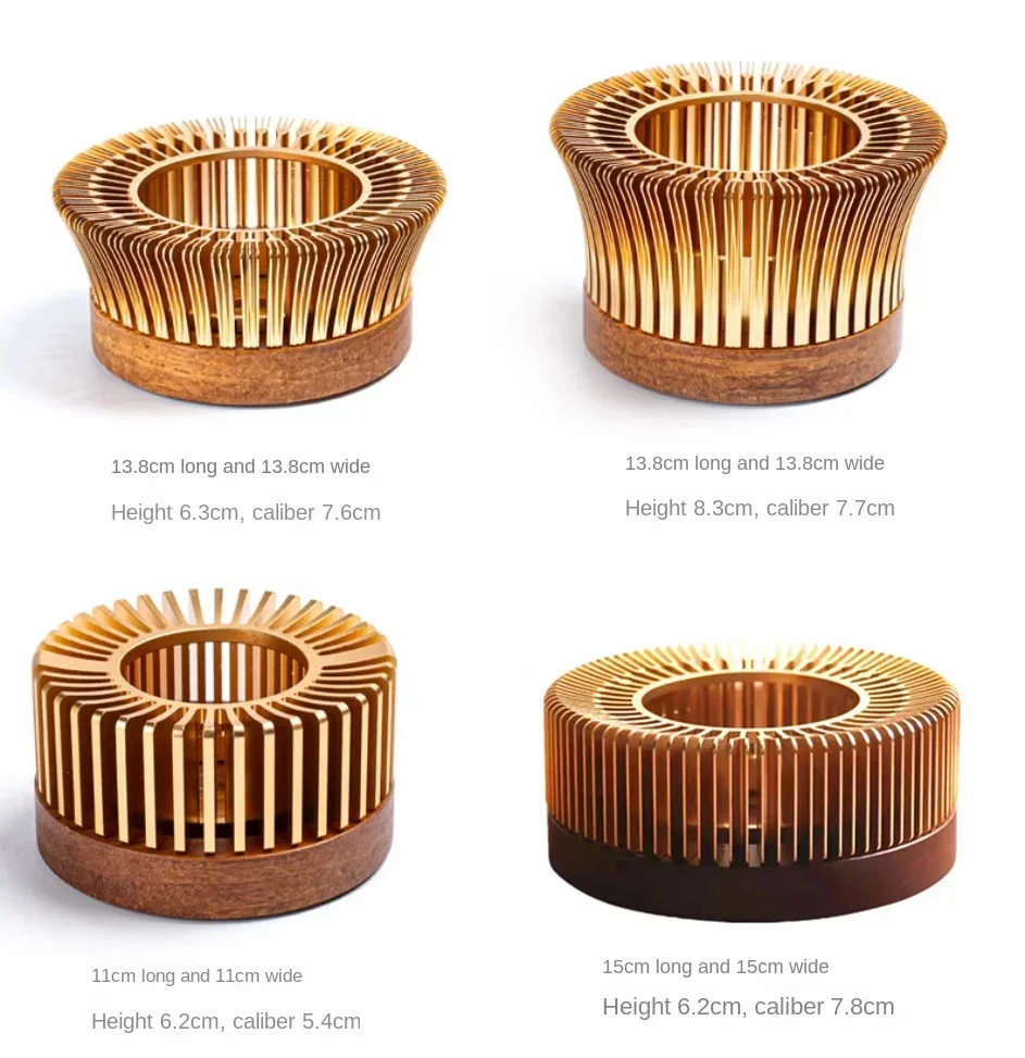 Aluminum Alloy Teapot Warmer Coffee Warmer for Desk Cup Heater Candle Heater Stove for Heating Coffee Tea Water Milk and Cocoa